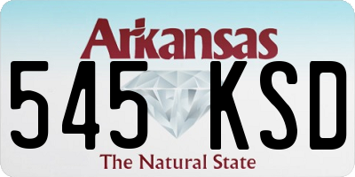 AR license plate 545KSD