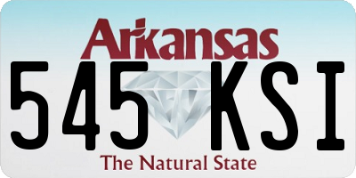 AR license plate 545KSI