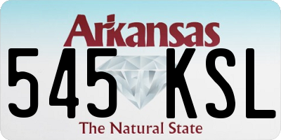 AR license plate 545KSL