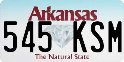AR license plate 545KSM