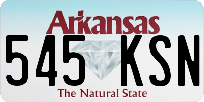 AR license plate 545KSN