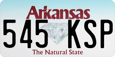 AR license plate 545KSP