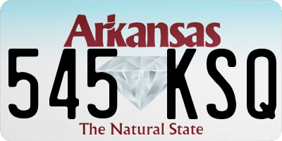 AR license plate 545KSQ