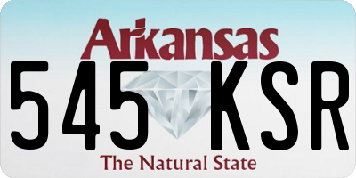 AR license plate 545KSR
