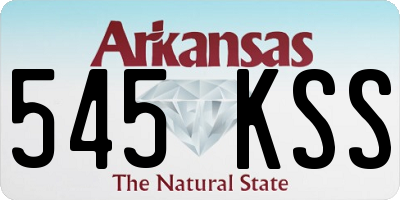 AR license plate 545KSS
