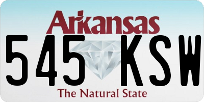 AR license plate 545KSW
