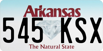 AR license plate 545KSX