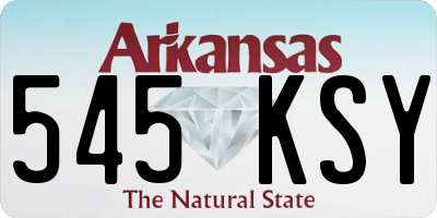 AR license plate 545KSY