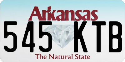 AR license plate 545KTB