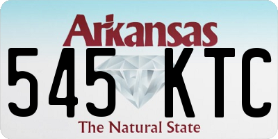 AR license plate 545KTC