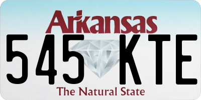 AR license plate 545KTE