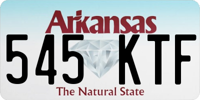AR license plate 545KTF