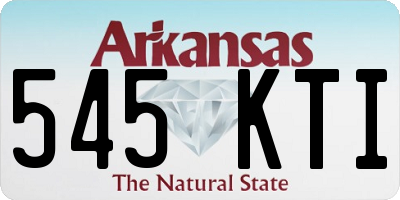 AR license plate 545KTI