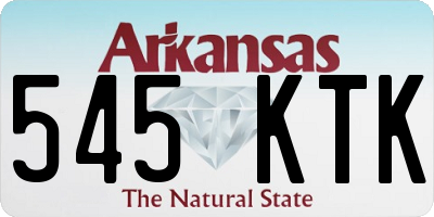 AR license plate 545KTK