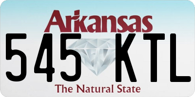 AR license plate 545KTL