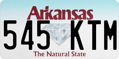 AR license plate 545KTM