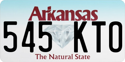 AR license plate 545KTO