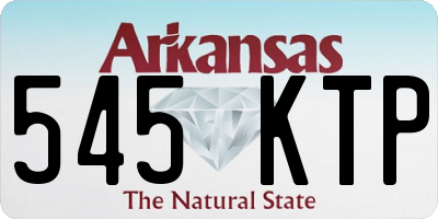 AR license plate 545KTP