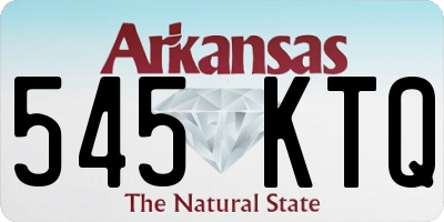 AR license plate 545KTQ