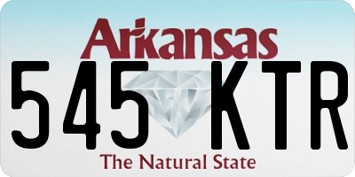 AR license plate 545KTR