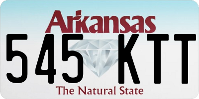 AR license plate 545KTT
