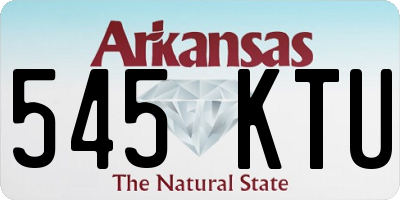AR license plate 545KTU