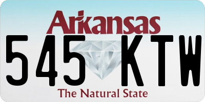 AR license plate 545KTW