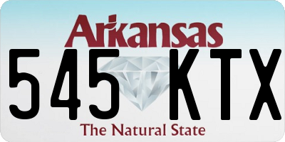 AR license plate 545KTX