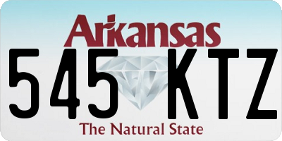 AR license plate 545KTZ