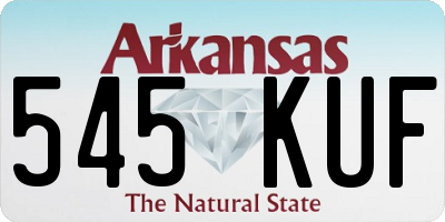 AR license plate 545KUF