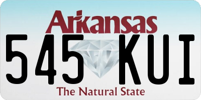 AR license plate 545KUI