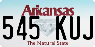 AR license plate 545KUJ
