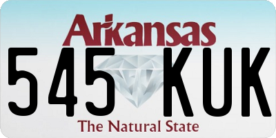 AR license plate 545KUK