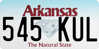 AR license plate 545KUL