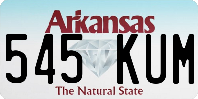 AR license plate 545KUM