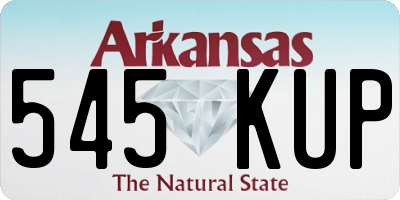 AR license plate 545KUP