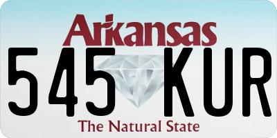 AR license plate 545KUR