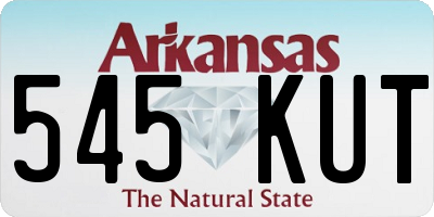AR license plate 545KUT