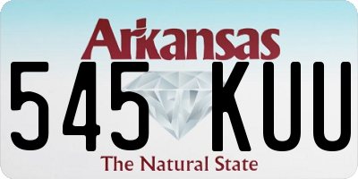 AR license plate 545KUU