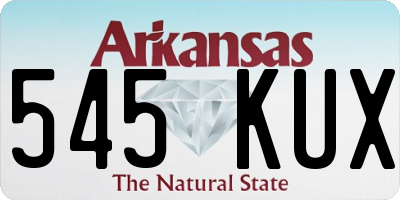 AR license plate 545KUX