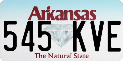 AR license plate 545KVE