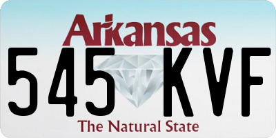 AR license plate 545KVF