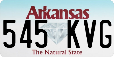 AR license plate 545KVG