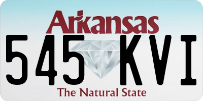 AR license plate 545KVI