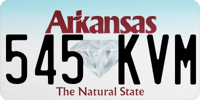 AR license plate 545KVM