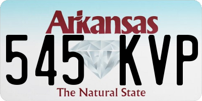 AR license plate 545KVP