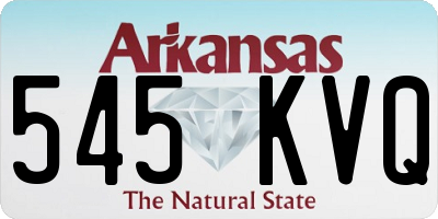 AR license plate 545KVQ