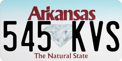 AR license plate 545KVS