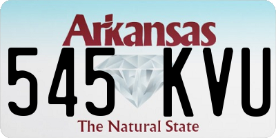 AR license plate 545KVU