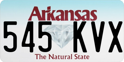 AR license plate 545KVX